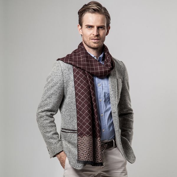 180*30cm men's scarves autumn winter velvet scarves winter men's plaid cashmere scarf men, Blue;gray
180*30cm men's scarves autumn winter velvet scarves winter men's plaid cashmere scarf men, Blue;gray