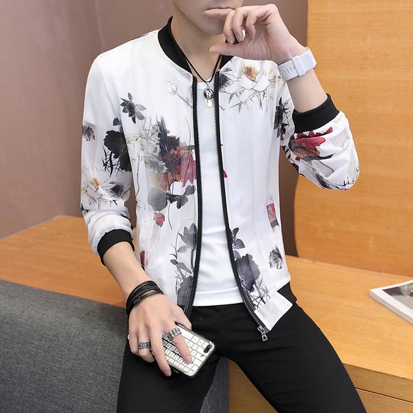 korean summer sun protection clothing slim fit bomber jacket women print long sleeve voguehollow lover jackets men clothes, Black;brown
korean summer sun protection clothing slim fit bomber jacket women print long sleeve voguehollow lover jackets men clothes, Black;brown