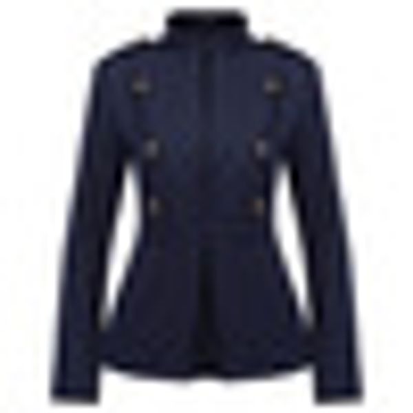 spring fall jacket vintage women slim casual long sleeve stand collar buttons solid retro business party office work coat, Black;brown
spring fall jacket vintage women slim casual long sleeve stand collar buttons solid retro business party office work coat, Black;brown