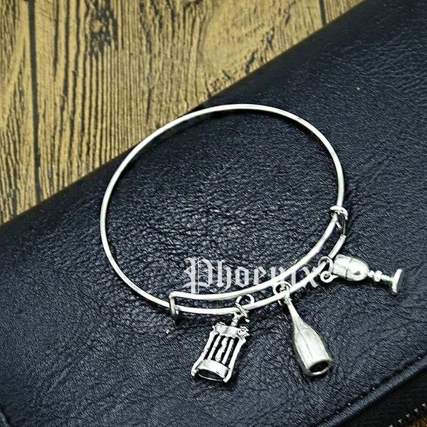 designer camping trailer-traveler with fire and find joy in the journey bangle bracelet baseball gloves cap stick charm cat dog paw bracelet, Golden;silver
designer camping trailer-traveler with fire and find joy in the journey bangle bracelet baseball gloves cap stick charm cat dog paw bracelet, Golden;silver