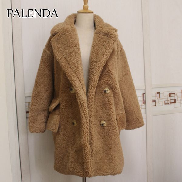 2019 new women fashion coat faux fur with pocket 4 buttoms thicker warm materials 5 color oversized, Black
2019 new women fashion coat faux fur with pocket 4 buttoms thicker warm materials 5 color oversized, Black