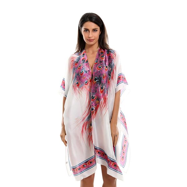 peacock feather patterns kimono cardigan tankini bikini sun protection smock light weight swimsuit jacket summer beach cover up for womens, White;black
peacock feather patterns kimono cardigan tankini bikini sun protection smock light weight swimsuit jacket summer beach cover up for womens, White;black