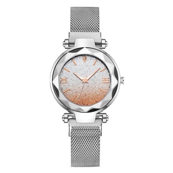 fashion small case gradient roma women ladies female dress alloy mesh watches gift magnetic band quartz wristwatches, Slivery;brown
fashion small case gradient roma women ladies female dress alloy mesh watches gift magnetic band quartz wristwatches, Slivery;brown