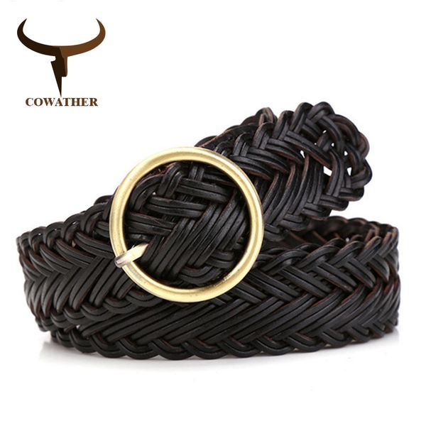 cowather women belt knitted leather belts for women good pin buckle female strap desgin original brand ns010, Black;brown
cowather women belt knitted leather belts for women good pin buckle female strap desgin original brand ns010, Black;brown