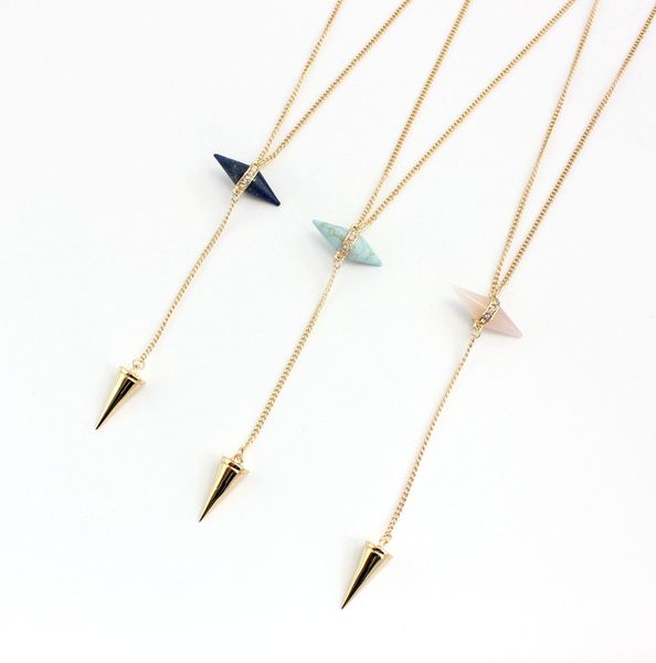 pendant necklaces arrival fashion jewelry natural stone crystal mosaic necklace rivet for women & girl gift, Silver
pendant necklaces arrival fashion jewelry natural stone crystal mosaic necklace rivet for women & girl gift, Silver
