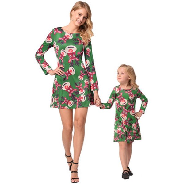 new autumn winter mommy and me family matching outfits mother daughter christmas elk full printing long-sleeved dress 3colors wd951108, Blue
new autumn winter mommy and me family matching outfits mother daughter christmas elk full printing long-sleeved dress 3colors wd951108, Blue