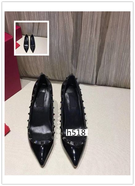 luxury patent leather women pointed toe 2-strap studs pumps rivet stiletto high-heeled shoes 8.5cm wholesale, Black
luxury patent leather women pointed toe 2-strap studs pumps rivet stiletto high-heeled shoes 8.5cm wholesale, Black