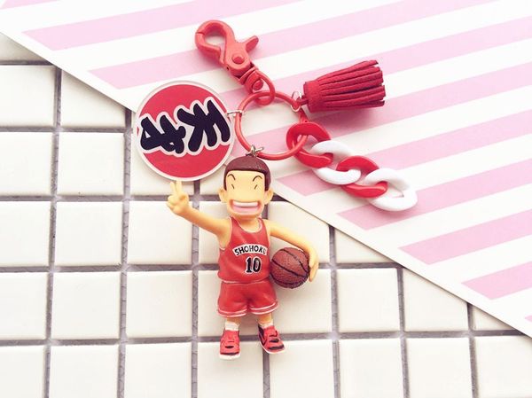 fashion jewelry slam q edition handmade keychain sakura wood flower road rukawa fengxiang cup player doll keychain pendant, Silver
fashion jewelry slam q edition handmade keychain sakura wood flower road rukawa fengxiang cup player doll keychain pendant, Silver