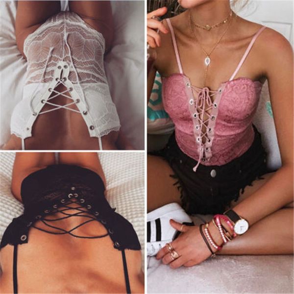 women bodysuit 2019 new fashion lace up bodycon jumpsuit tie-up sleeve casual playsuit cut out hollow out romper, Black;white
women bodysuit 2019 new fashion lace up bodycon jumpsuit tie-up sleeve casual playsuit cut out hollow out romper, Black;white