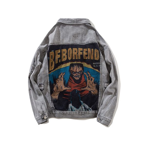 dropshipping hip hop men's oversized denim jackets retro patchwork ripped jeans jackets streetwear male fashion coat, Black;brown
dropshipping hip hop men's oversized denim jackets retro patchwork ripped jeans jackets streetwear male fashion coat, Black;brown
