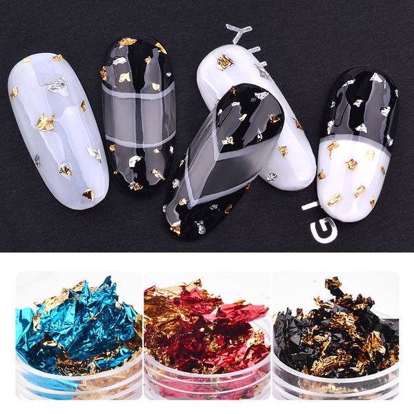 nail art decorations zziell decorstions aluminum foils sequins 3d flake sticker colorful irregular holographic mirror decoration, Silver;gold
nail art decorations zziell decorstions aluminum foils sequins 3d flake sticker colorful irregular holographic mirror decoration, Silver;gold