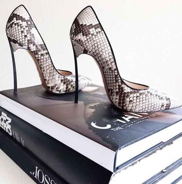 new snakeskin pointed toe blade heel pumps python leather metal heels women high heeled party dress shoes woman, Black
new snakeskin pointed toe blade heel pumps python leather metal heels women high heeled party dress shoes woman, Black
