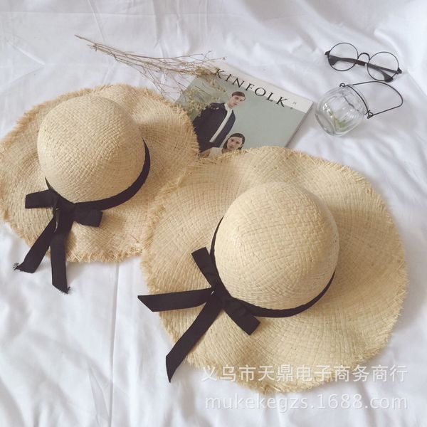 south korea raffia bow parent-child straw hat summer beach big edge sunshade foldable childrens mom hat, Blue;gray
south korea raffia bow parent-child straw hat summer beach big edge sunshade foldable childrens mom hat, Blue;gray