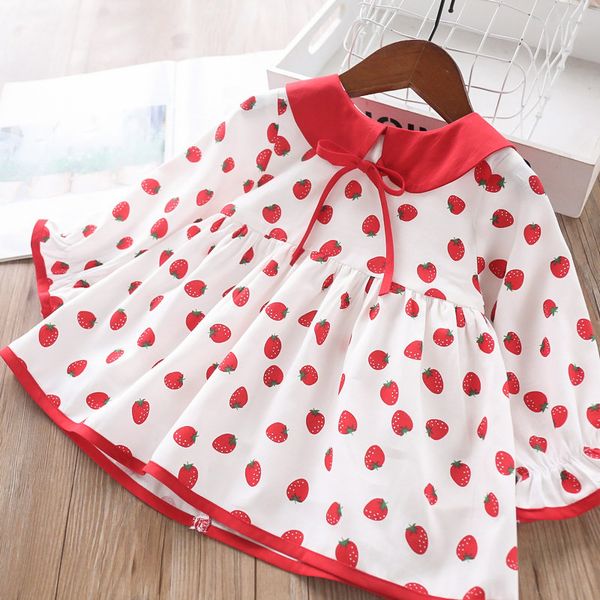 2020 spring strawberry baby girl's blouse children's clothing wholesale, White;black
2020 spring strawberry baby girl's blouse children's clothing wholesale, White;black