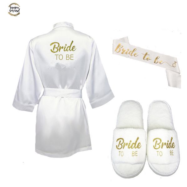 3pc set of bride to be satin short robe bride slippers bridal sash peignoir femme bridal party 2019 bride to be gift, Black;red
3pc set of bride to be satin short robe bride slippers bridal sash peignoir femme bridal party 2019 bride to be gift, Black;red