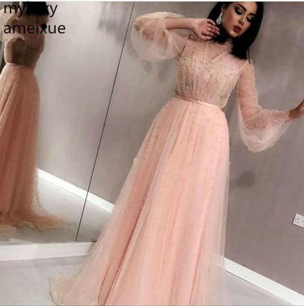 new arrival tulle event dress pink long sleeve evening dresses 2019 pearls beaded gowns dubai arabic muslim elegantly dressed, White;black
new arrival tulle event dress pink long sleeve evening dresses 2019 pearls beaded gowns dubai arabic muslim elegantly dressed, White;black