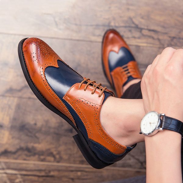 2020 fashion brogues wedding shoes men evening dress party shoes zapatos oxford hombre sapato social masculino, Black
2020 fashion brogues wedding shoes men evening dress party shoes zapatos oxford hombre sapato social masculino, Black