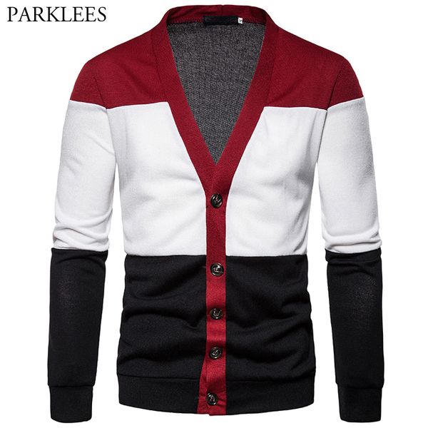 splice mens sweater for 2019 new fashion sweater man pullover v collar casual hit color men knitted button coat, White;black
splice mens sweater for 2019 new fashion sweater man pullover v collar casual hit color men knitted button coat, White;black