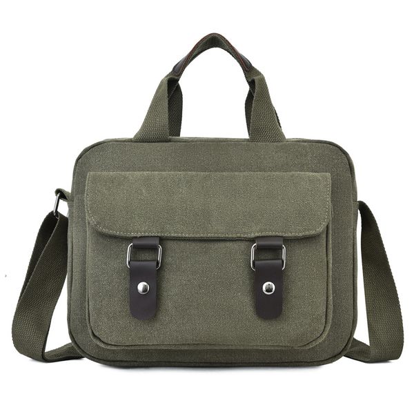 ougger medium briefcase handbags green canvas fashion casual men's crossbody bag for business
ougger medium briefcase handbags green canvas fashion casual men's crossbody bag for business