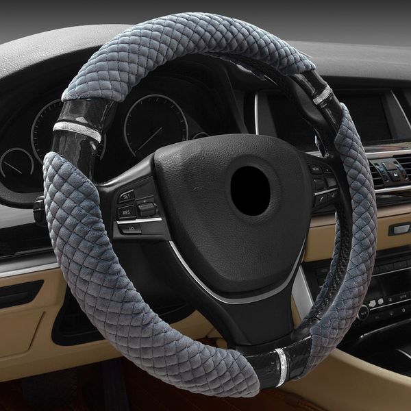 new carbon crystal plush auto car steering wheel cover sleeve embroidered line comfortable and warm universal 15 in dropshipping
new carbon crystal plush auto car steering wheel cover sleeve embroidered line comfortable and warm universal 15 in dropshipping