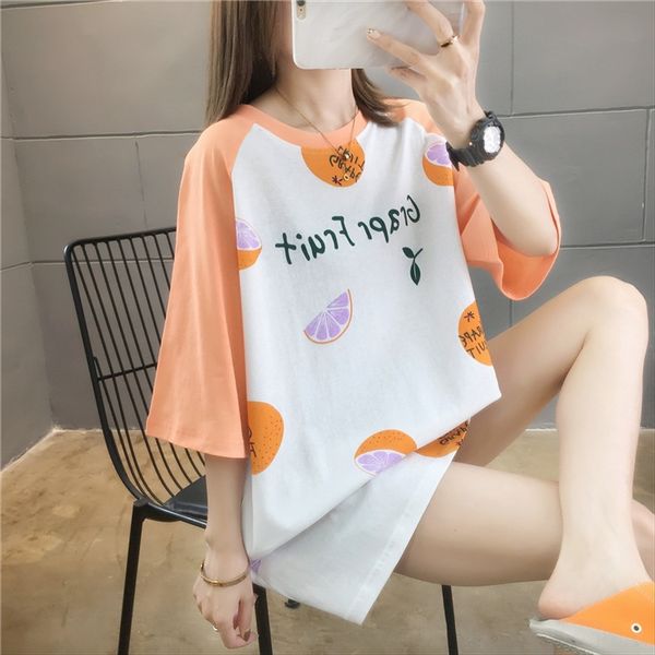 fruit midi short-sleeved t-shirt female 2020 new student t-shirt fruit loose large size women's fashion, White
fruit midi short-sleeved t-shirt female 2020 new student t-shirt fruit loose large size women's fashion, White