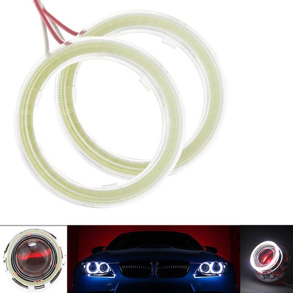 

1 pair car angel eyes led car halo ring lights led angel eyes headlight for auto moto moped scooter motorcycle dc 12v 3w