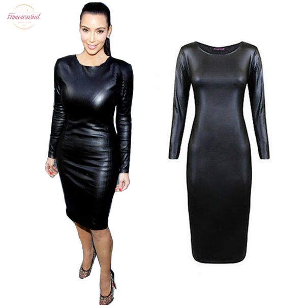 fashion women bandage dress pu dress leather long sleeve party bodycon womens clubwear polyester midi vestidos, Black;gray
fashion women bandage dress pu dress leather long sleeve party bodycon womens clubwear polyester midi vestidos, Black;gray