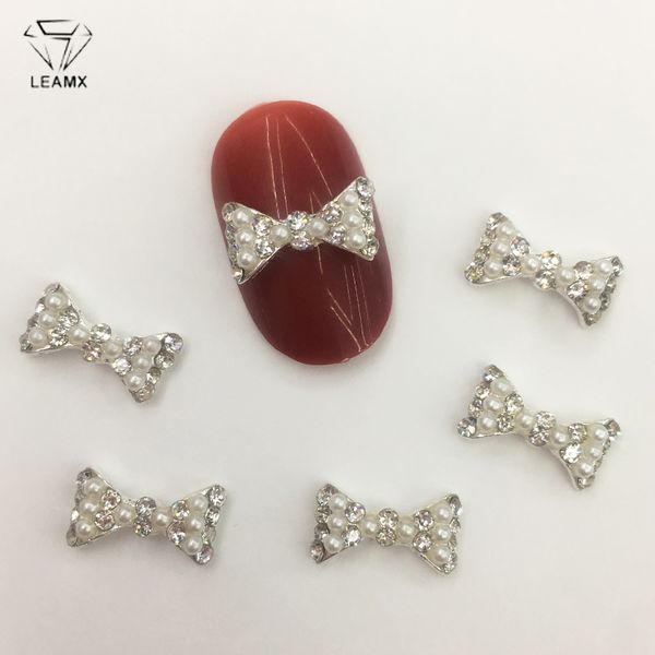 leamx 10 pcs/bag pearl bow nails art decorations 3d bow rhinestone silver metal nail jewelry accessories diy manicure tips l423, Silver;gold
leamx 10 pcs/bag pearl bow nails art decorations 3d bow rhinestone silver metal nail jewelry accessories diy manicure tips l423, Silver;gold