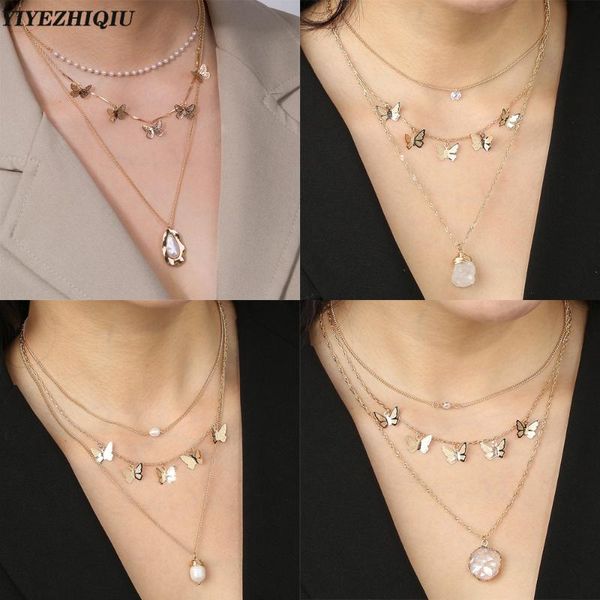 vintage boho gold coin layered necklace for women butterfly shell pearl moon chain long choker collar pendant necklaces female, Silver
vintage boho gold coin layered necklace for women butterfly shell pearl moon chain long choker collar pendant necklaces female, Silver