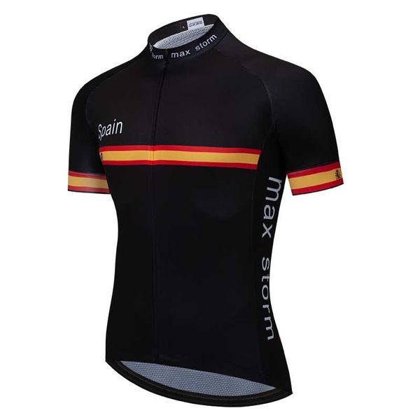 cycling jersey 2020 spain black blue new team custom road mountain racing bike jersey maximum storm, Black;red
cycling jersey 2020 spain black blue new team custom road mountain racing bike jersey maximum storm, Black;red