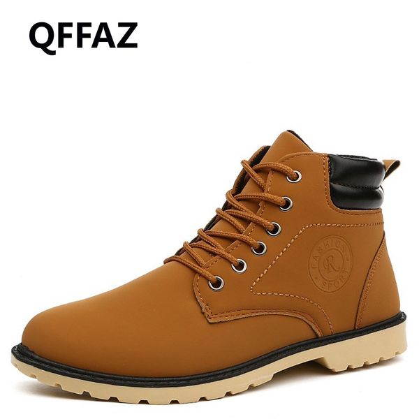 qffaz warm autumn winter leather work shoes men fashion boots men's waterproof boots male brand ankle timber land shoes, Black
qffaz warm autumn winter leather work shoes men fashion boots men's waterproof boots male brand ankle timber land shoes, Black