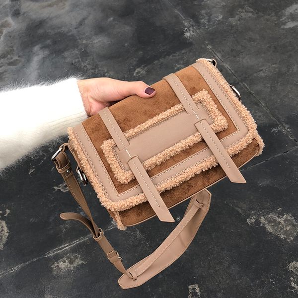 2019 winter new suede messenger bags for women small plush crossbody bags camel shoulder bag faux lambswool handbag ins
2019 winter new suede messenger bags for women small plush crossbody bags camel shoulder bag faux lambswool handbag ins