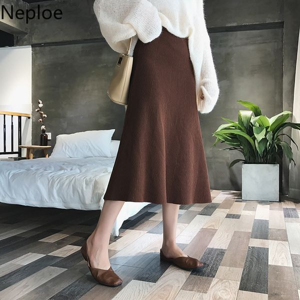 neploe knitted skirt 2019 autumn winter new sweater women casual jupe femme high waist hip a-line solid ropa mujer bottom 47220, Black
neploe knitted skirt 2019 autumn winter new sweater women casual jupe femme high waist hip a-line solid ropa mujer bottom 47220, Black