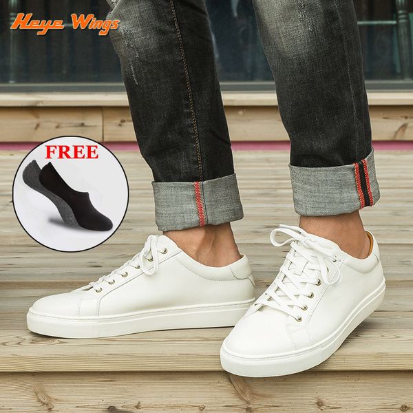 heye wings casual flats shoes couple white shoes genuine leather fashion sneakers grade leather, Black
heye wings casual flats shoes couple white shoes genuine leather fashion sneakers grade leather, Black