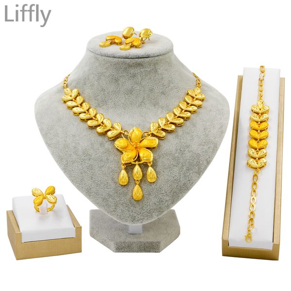 dubai 24 gold necklace earrings jewelry sets floral styling fashion woman jewelry elegant bridal wedding, Silver
dubai 24 gold necklace earrings jewelry sets floral styling fashion woman jewelry elegant bridal wedding, Silver