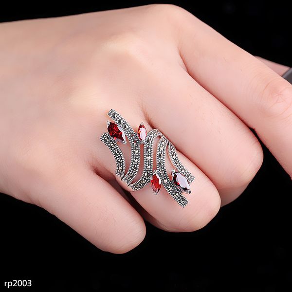 kjjeaxcmy boutique jewelry s925 sterling silver jewelry thai silver ladies open garnet red blue zircon ring new long section, Golden;silver
kjjeaxcmy boutique jewelry s925 sterling silver jewelry thai silver ladies open garnet red blue zircon ring new long section, Golden;silver