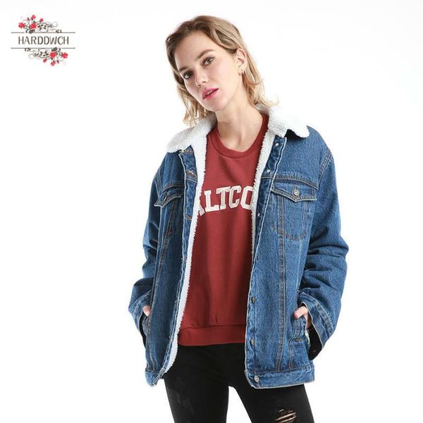 autumn winter women denim fancy jacket regular loose casual artificial ambswool embroidery long sleeve blue female lady coat, Black
autumn winter women denim fancy jacket regular loose casual artificial ambswool embroidery long sleeve blue female lady coat, Black