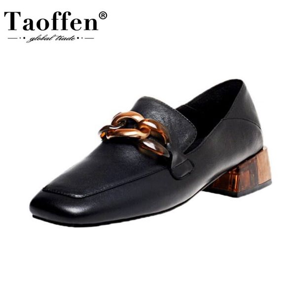 taoffen women pumps real leather mules shoes woman thick heel office lady square toe casual daily dress footwear size 34-42, Black
taoffen women pumps real leather mules shoes woman thick heel office lady square toe casual daily dress footwear size 34-42, Black