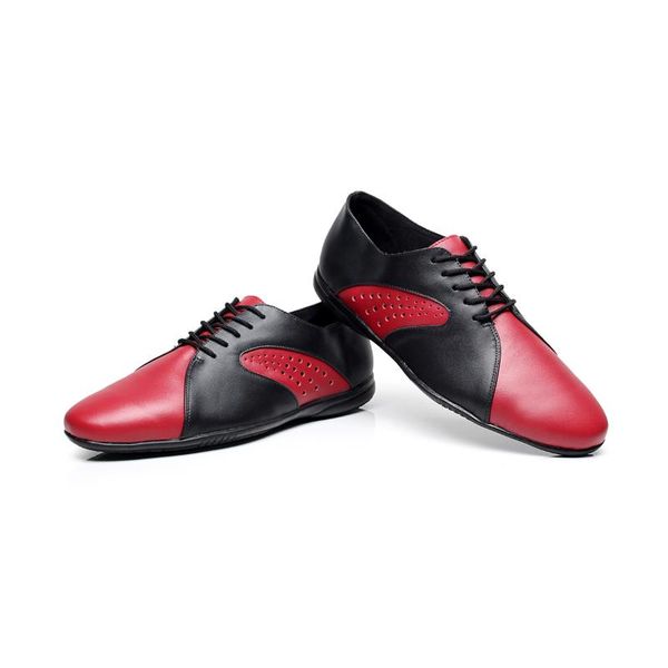 genuine leather men's latin dance shoes rubber sole male black red square latin shoes flat heel standard modern dance 1605
genuine leather men's latin dance shoes rubber sole male black red square latin shoes flat heel standard modern dance 1605