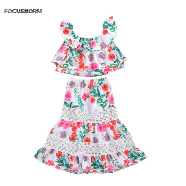 1-6y summer infant kids baby girls holiday clothes sets flowers print ruffles sleeve ankle length skirts, White
1-6y summer infant kids baby girls holiday clothes sets flowers print ruffles sleeve ankle length skirts, White