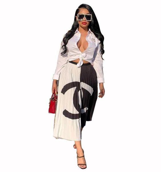 new arrival elegant contrast color letter printed pleated skirt patchwork elastic waist a -line skirts women casual party maxi dress, Black
new arrival elegant contrast color letter printed pleated skirt patchwork elastic waist a -line skirts women casual party maxi dress, Black