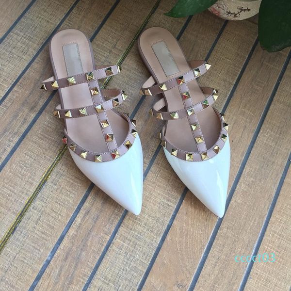 women flat slippers slip on mules rivet t-strap slides slip on loafers ladies pointed toe 2-strap with studs sandals q-592 ct03, Black
women flat slippers slip on mules rivet t-strap slides slip on loafers ladies pointed toe 2-strap with studs sandals q-592 ct03, Black