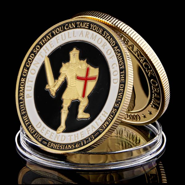 usa challenge navy coin put on the full armor of god army knight 1oz gold plated commemorative coin 
usa challenge navy coin put on the full armor of god army knight 1oz gold plated commemorative coin