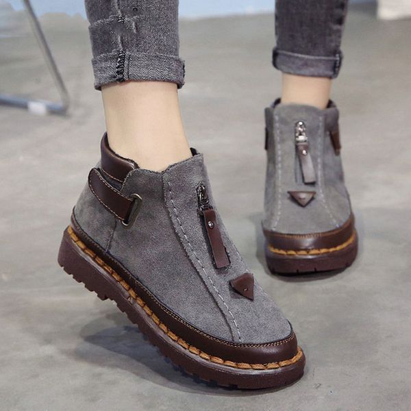 Hot Sale Autumn Women Ankle Boots Slip on Platform Hook & Loop Zipper Sewing Female Shoes Fashion Flats Non-Slip Casual Footwear, Black
Hot Sale Autumn Women Ankle Boots Slip on Platform Hook & Loop Zipper Sewing Female Shoes Fashion Flats Non-Slip Casual Footwear, Black