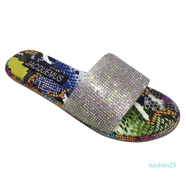 sagace slippers women sandals roman style sparkling bright diamond sandals european and american flat and slippers l25, Black
sagace slippers women sandals roman style sparkling bright diamond sandals european and american flat and slippers l25, Black