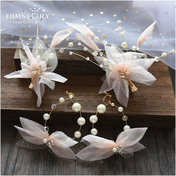 himstory pink yarn flower bride hairpins headpiece handmade earring bridal tiaras crown wedding hair accessories jewelry, Golden;white
himstory pink yarn flower bride hairpins headpiece handmade earring bridal tiaras crown wedding hair accessories jewelry, Golden;white