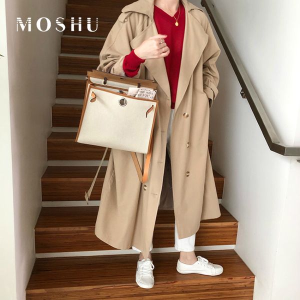 trench women office ladies long coat classical lapel double breasted loose long windbreaker korea style chic outwear trench, Tan;black
trench women office ladies long coat classical lapel double breasted loose long windbreaker korea style chic outwear trench, Tan;black