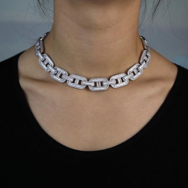 fashion iced out silver color metal link chain choker necklace couple hip hop punk geometric pendant necklaces for women men
fashion iced out silver color metal link chain choker necklace couple hip hop punk geometric pendant necklaces for women men