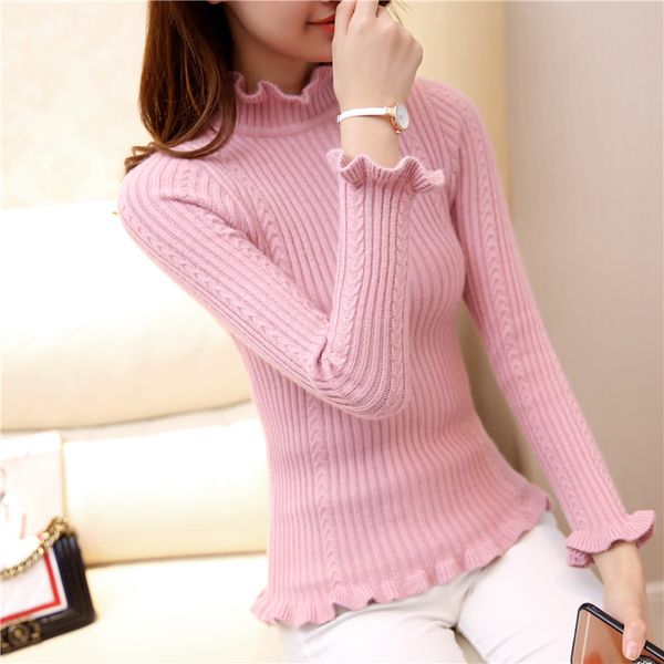 shu love princess 2019 autumn new korean long sleeved black semi turtleneck slim slim shirt knit sweater, White;black
shu love princess 2019 autumn new korean long sleeved black semi turtleneck slim slim shirt knit sweater, White;black