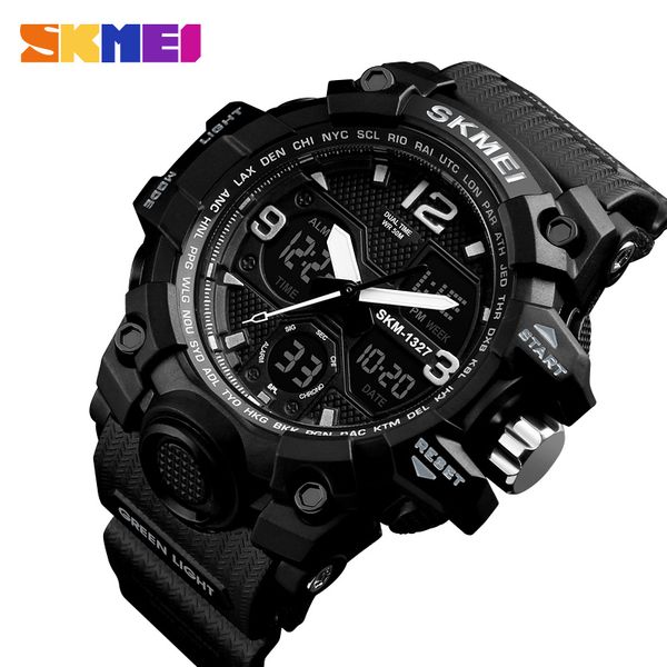 skmei fashion casual sport watch men digital chrono 5bar waterproof watches dual display wristwatches relogio masculino 1327, Slivery;brown
skmei fashion casual sport watch men digital chrono 5bar waterproof watches dual display wristwatches relogio masculino 1327, Slivery;brown